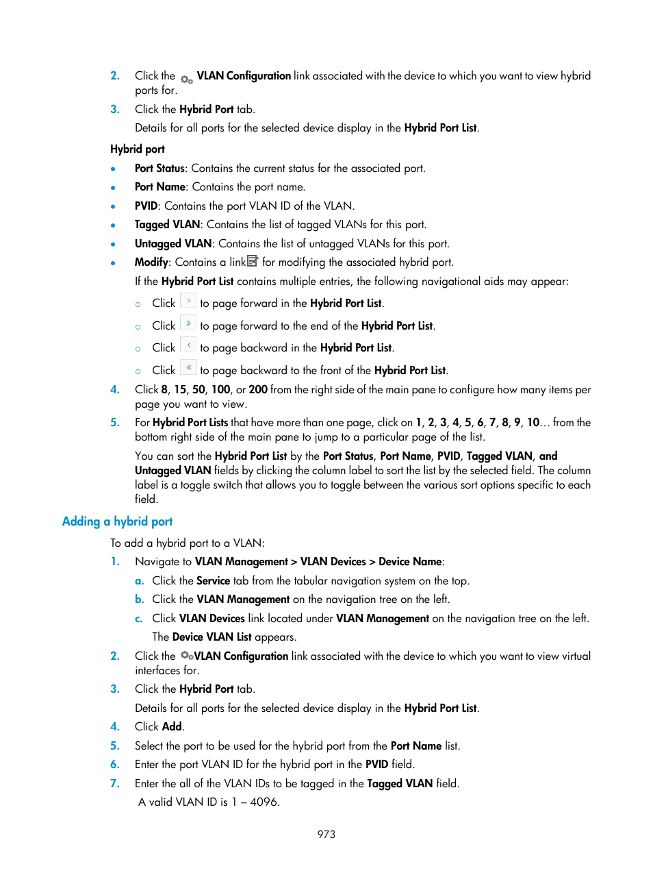 Adding a hybrid port | H3C Technologies H3C Intelligent Management Center User Manual | Page 987 / 1065