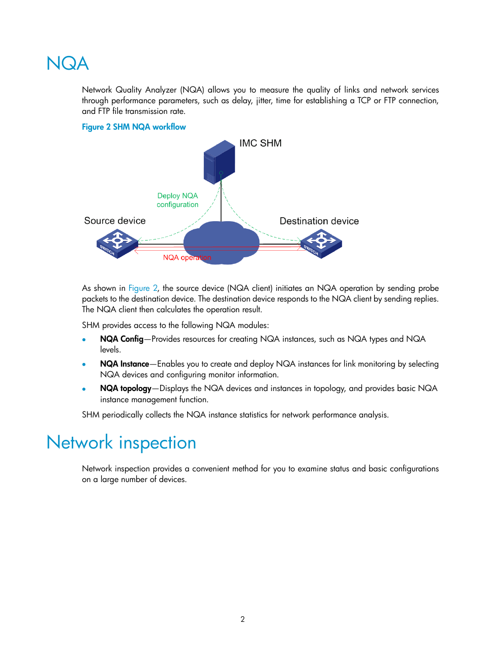 Network inspection | H3C Technologies H3C Intelligent Management Center User Manual | Page 11 / 136