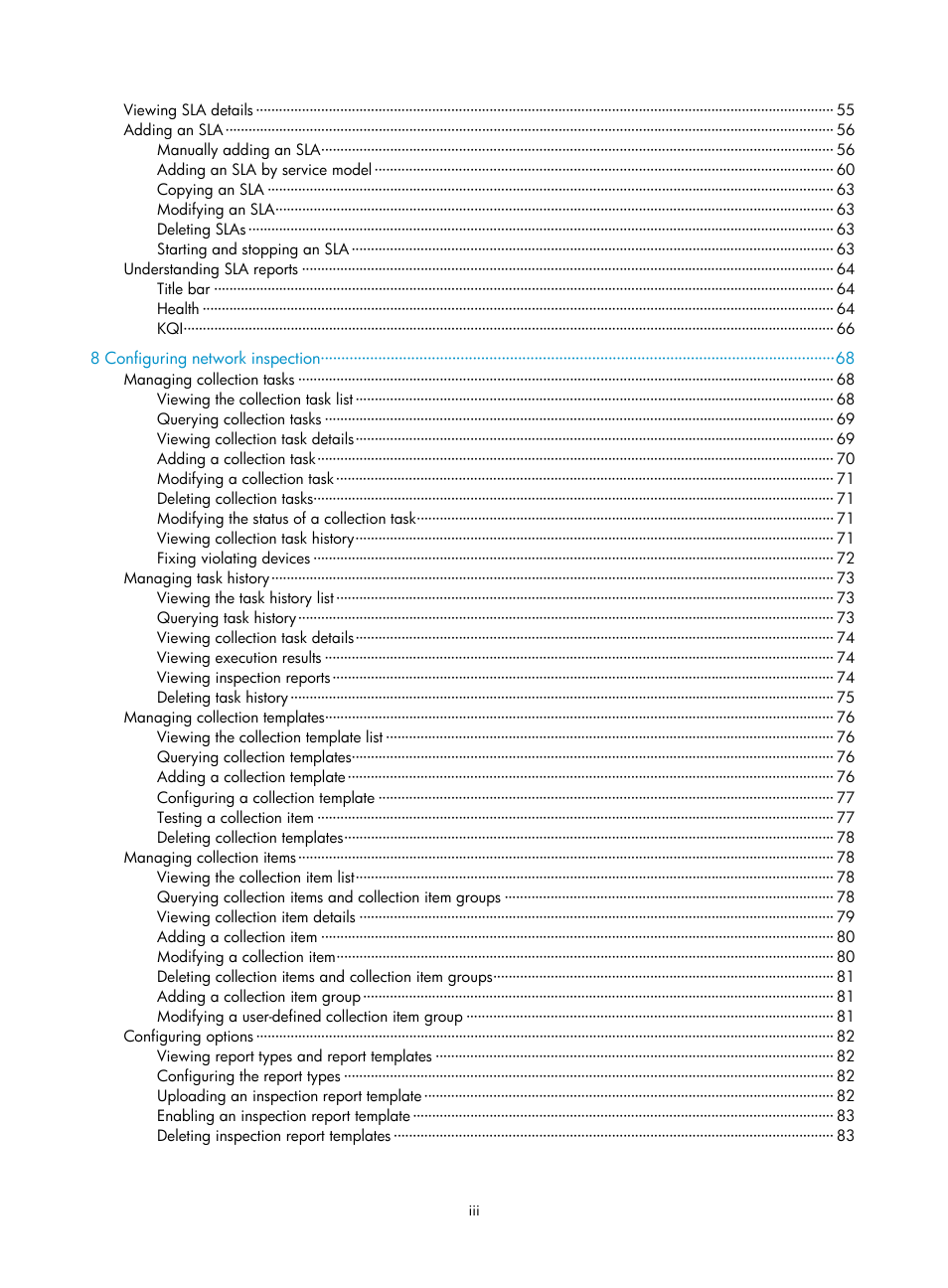 H3C Technologies H3C Intelligent Management Center User Manual | Page 8 / 136