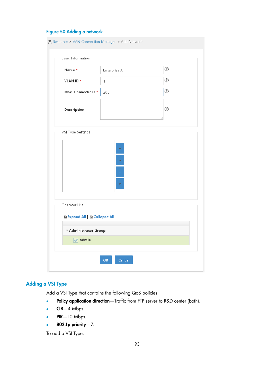 Adding a vsi type | H3C Technologies H3C Intelligent Management Center User Manual | Page 101 / 105