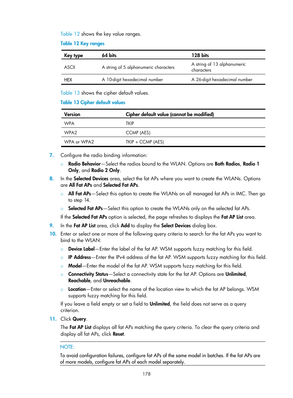 Table 13 | H3C Technologies H3C Intelligent Management Center User Manual | Page 200 / 751