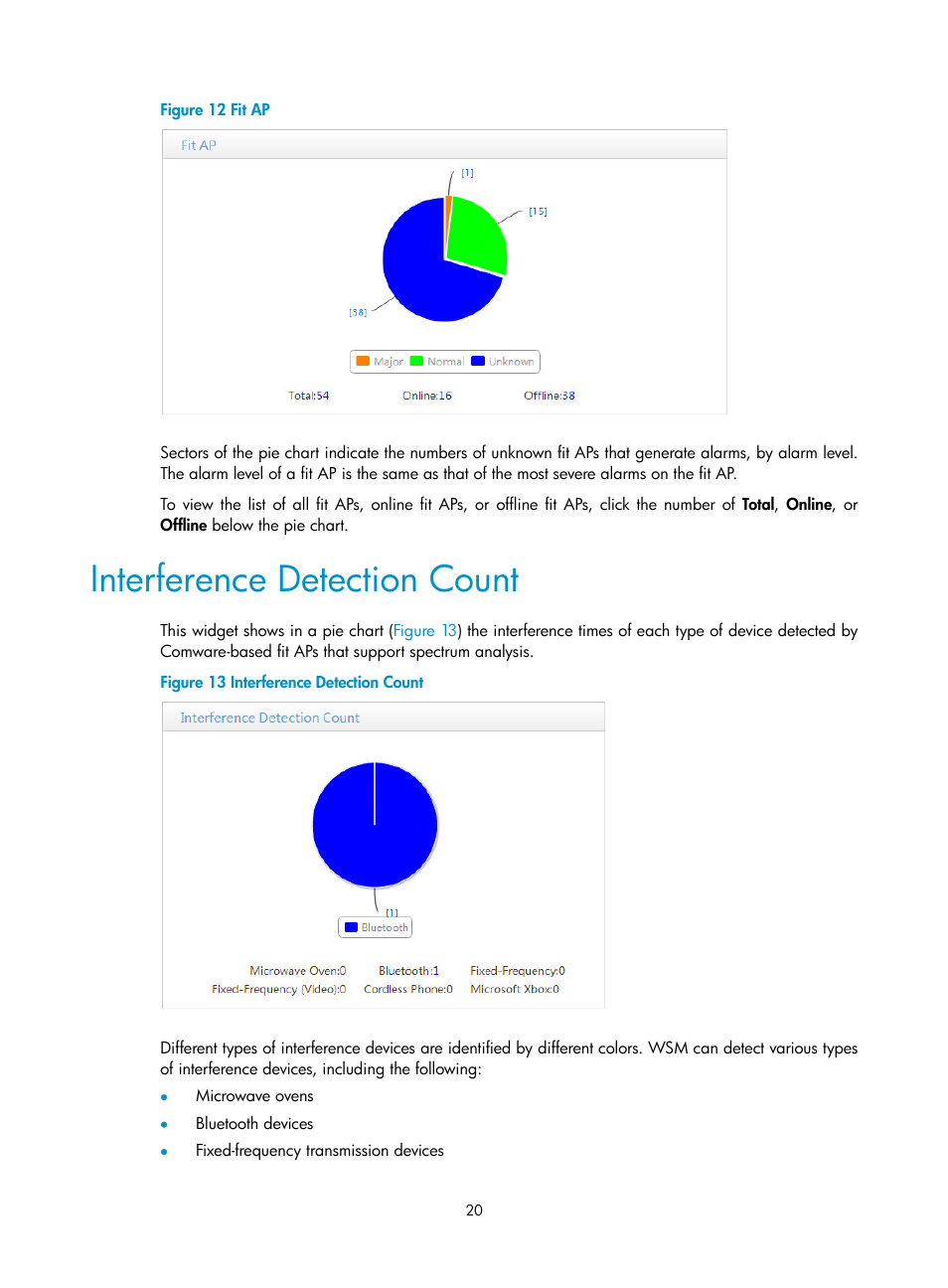 Interference detection count | H3C Technologies H3C Intelligent Management Center User Manual | Page 42 / 751