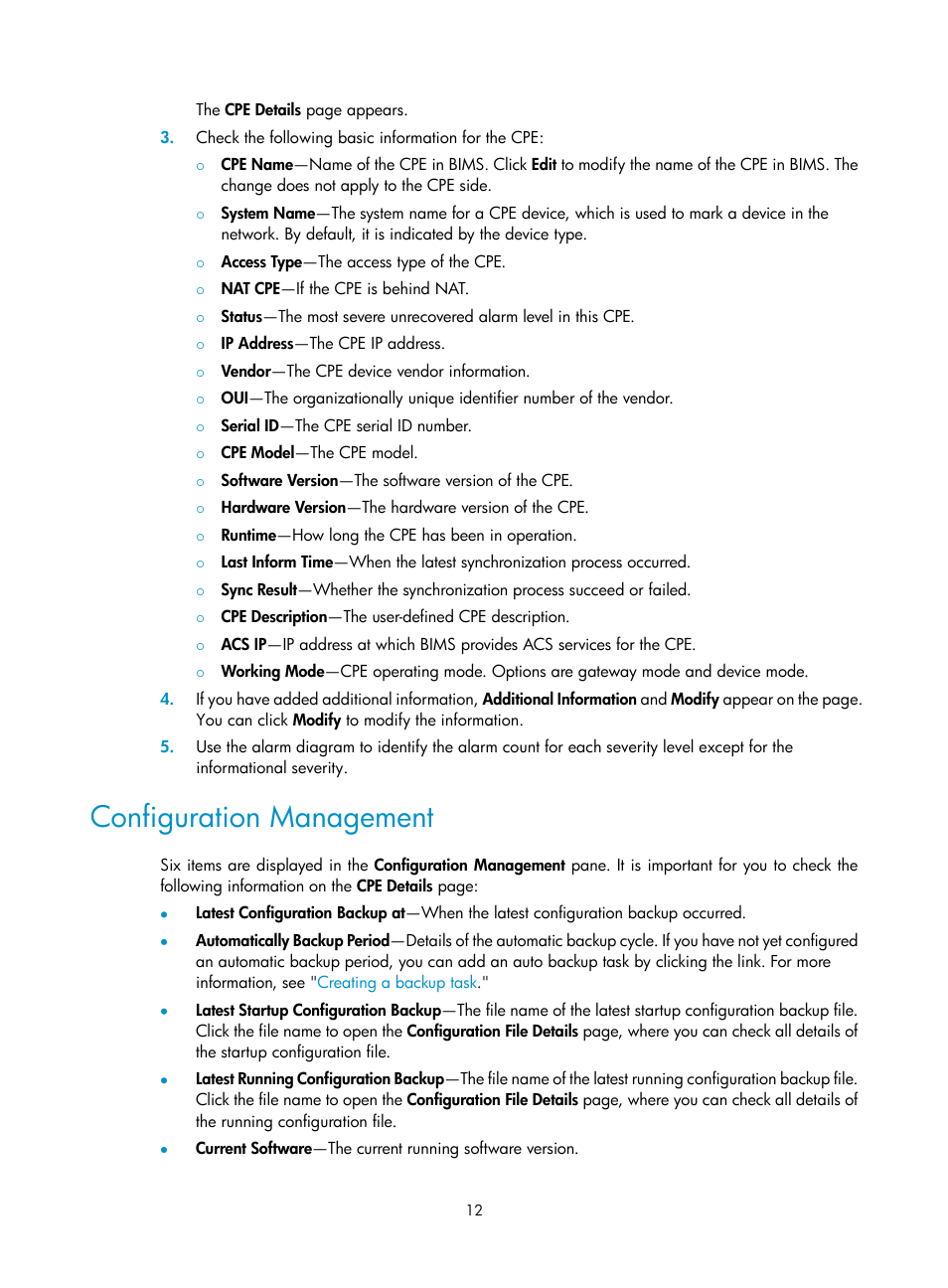 Configuration management, Ion, see | H3C Technologies H3C Intelligent Management Center User Manual | Page 21 / 139