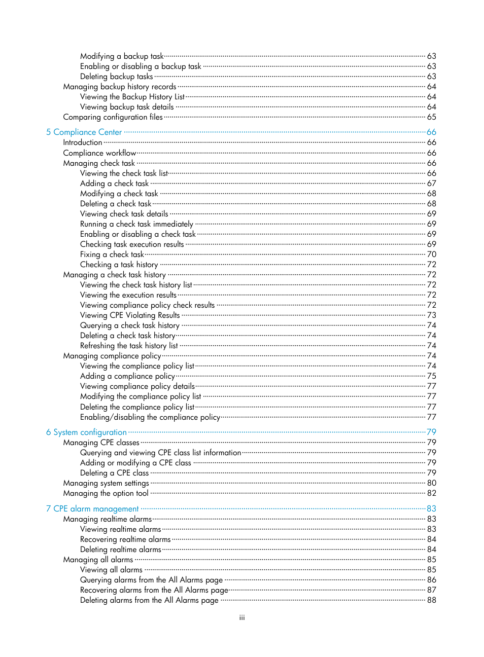 H3C Technologies H3C Intelligent Management Center User Manual | Page 8 / 139