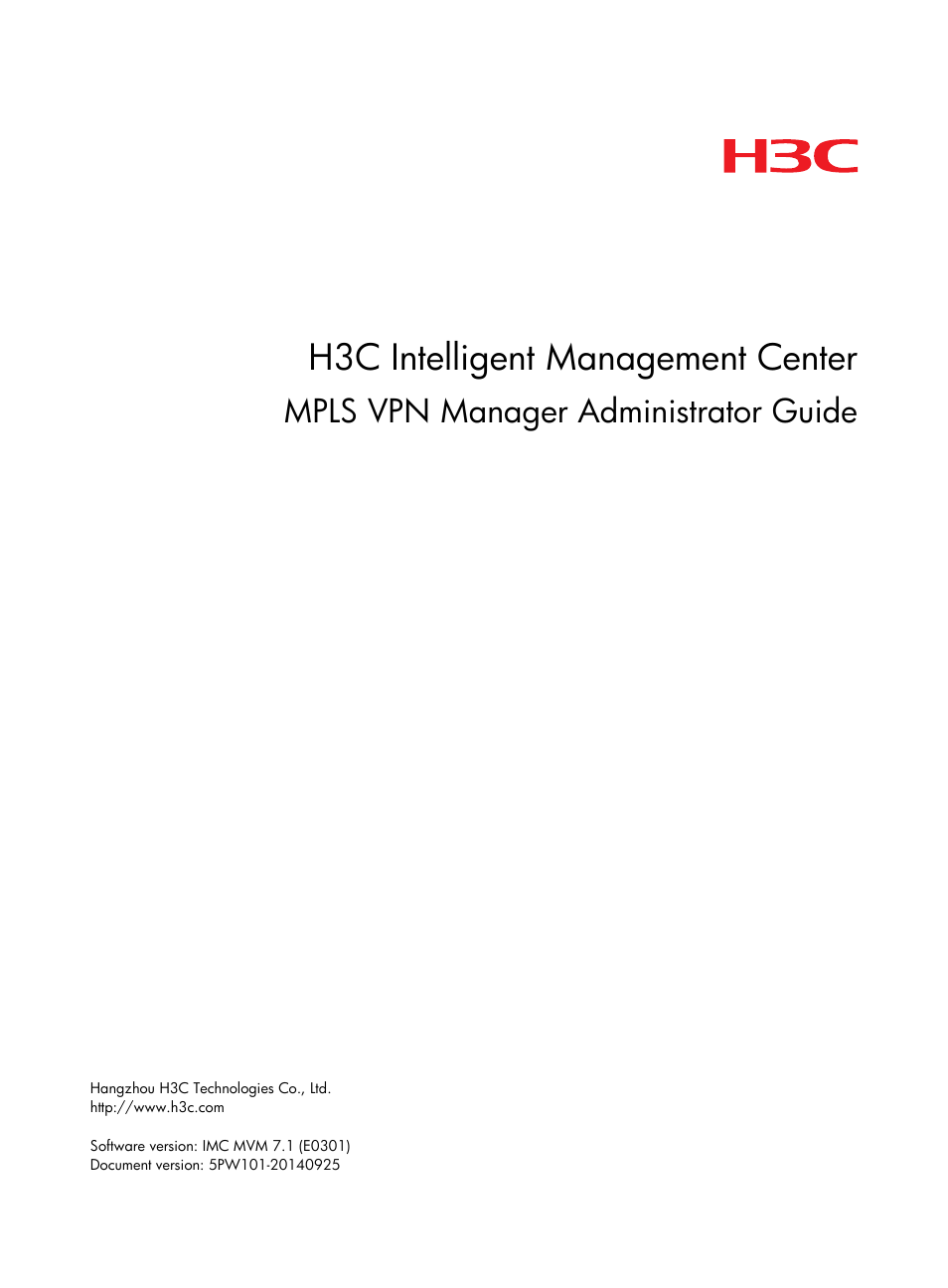 H3C Technologies H3C Intelligent Management Center User Manual | 273 pages