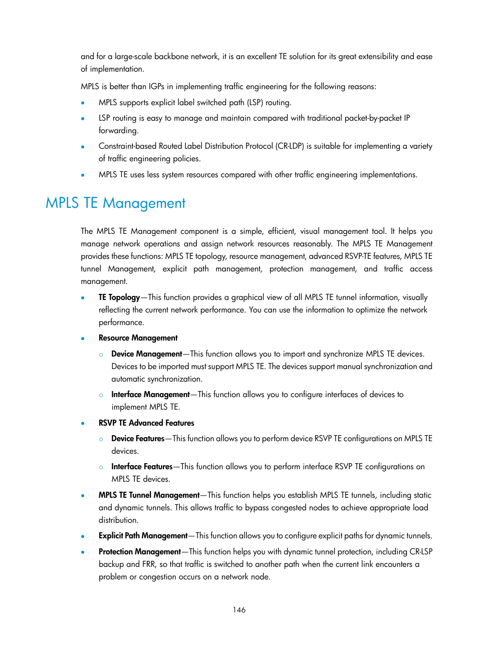 Mpls te management | H3C Technologies H3C Intelligent Management Center User Manual | Page 156 / 273