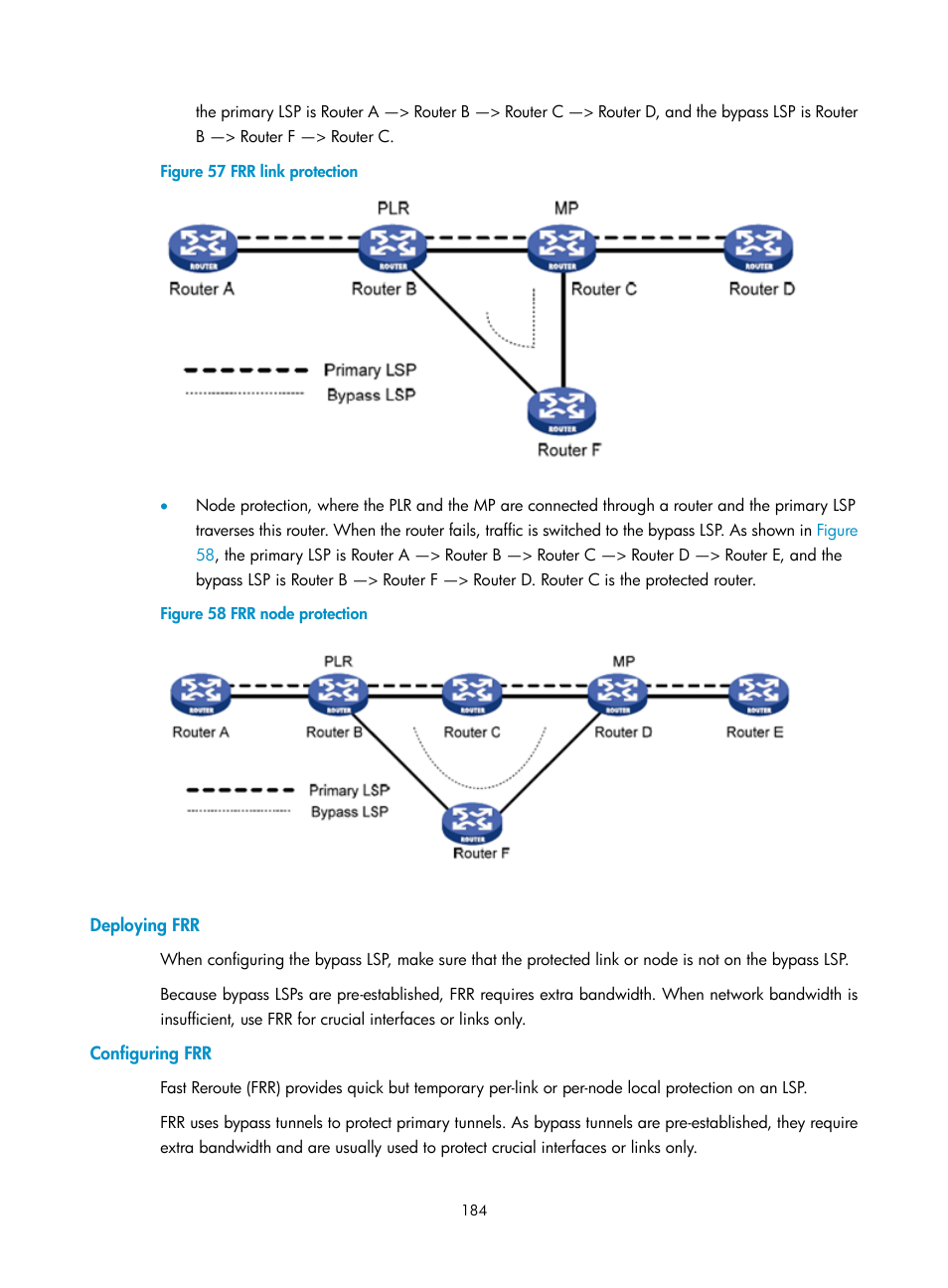 Deploying frr, Configuring frr | H3C Technologies H3C Intelligent Management Center User Manual | Page 194 / 273