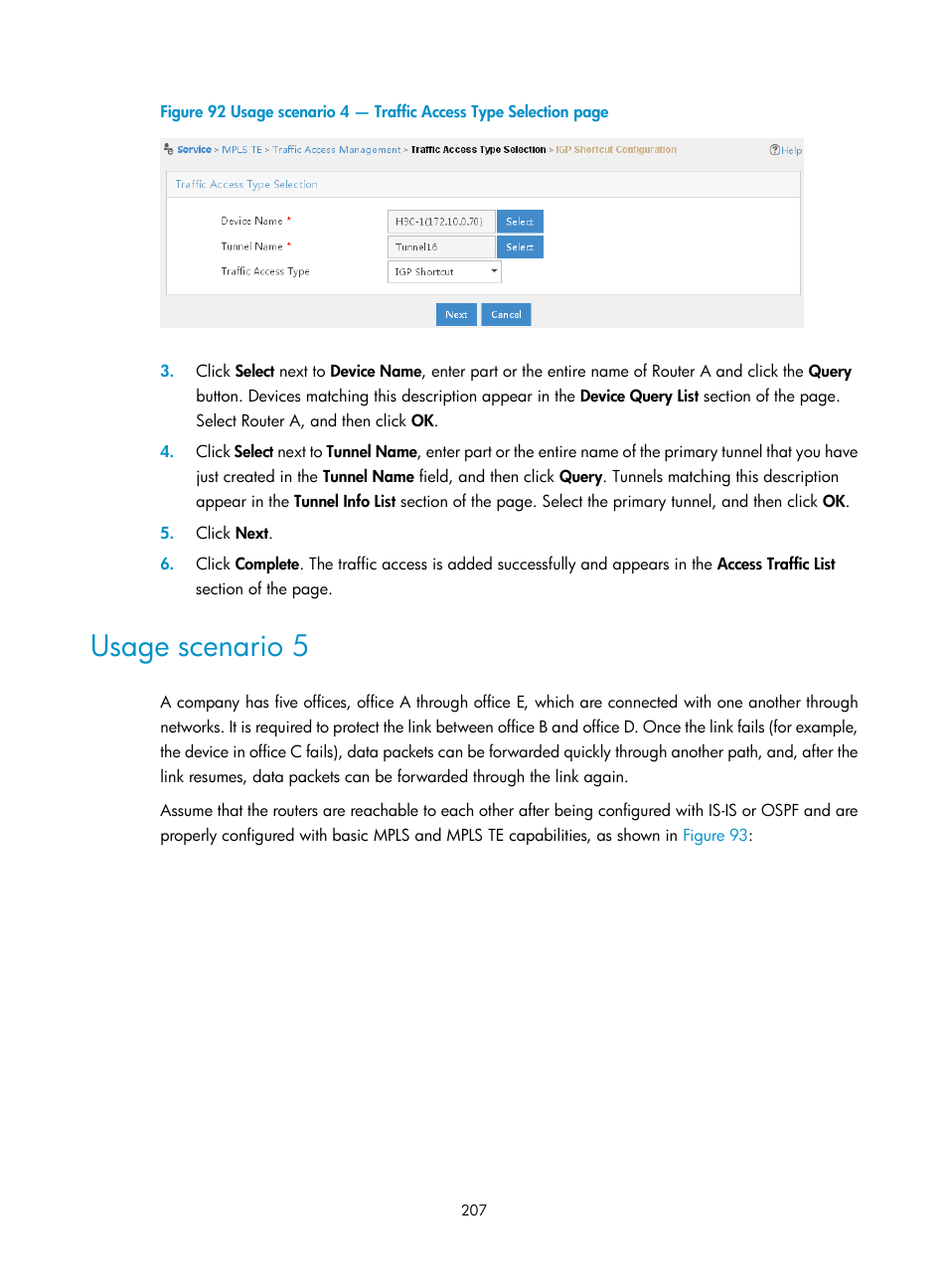 Usage scenario 5 | H3C Technologies H3C Intelligent Management Center User Manual | Page 217 / 273