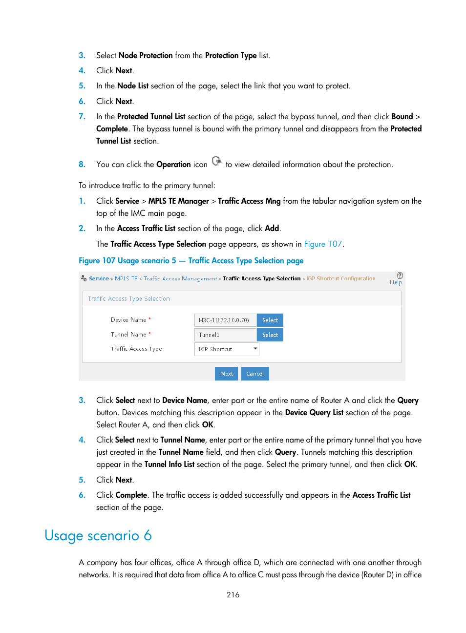 Usage scenario 6 | H3C Technologies H3C Intelligent Management Center User Manual | Page 226 / 273