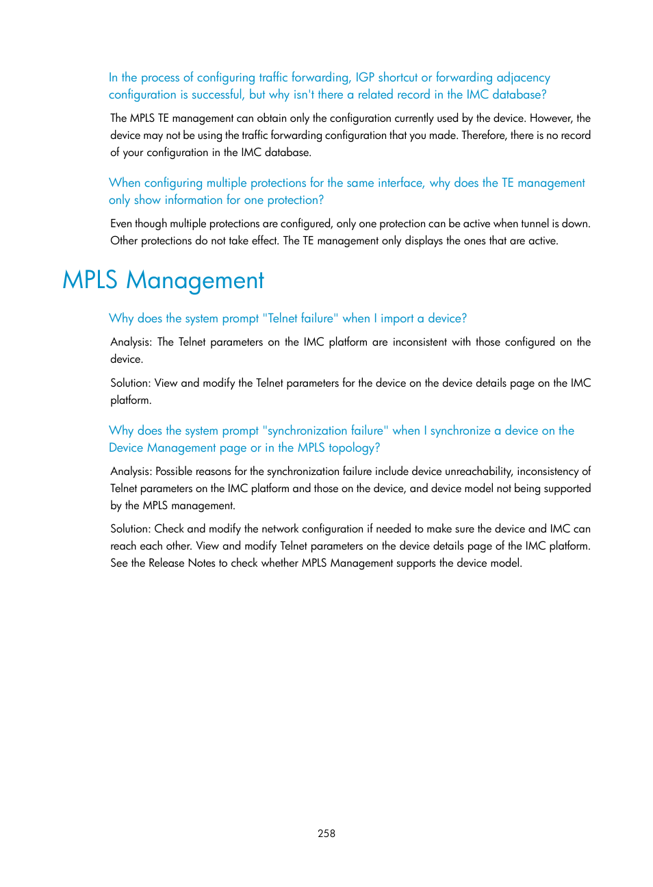 Mpls management | H3C Technologies H3C Intelligent Management Center User Manual | Page 268 / 273