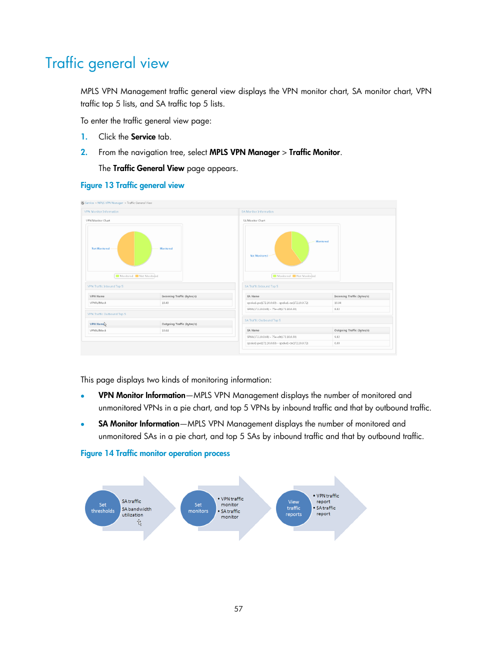 Traffic general view | H3C Technologies H3C Intelligent Management Center User Manual | Page 67 / 273