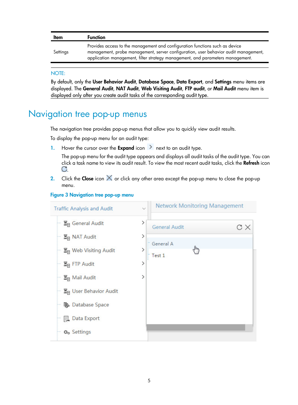 Navigation tree pop-up menus | H3C Technologies H3C Intelligent Management Center User Manual | Page 14 / 84