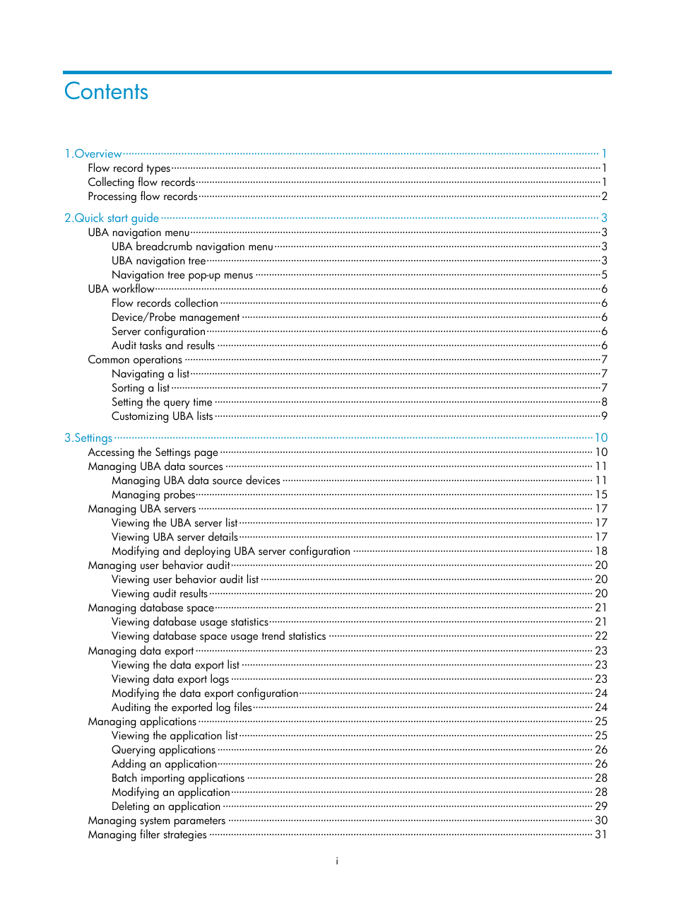 H3C Technologies H3C Intelligent Management Center User Manual | Page 7 / 84