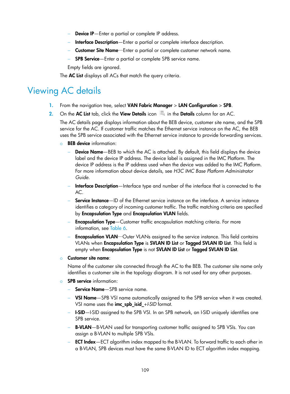 Viewing ac details | H3C Technologies H3C Intelligent Management Center User Manual | Page 118 / 160