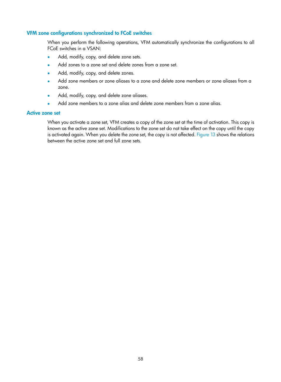 Active zone set | H3C Technologies H3C Intelligent Management Center User Manual | Page 67 / 160