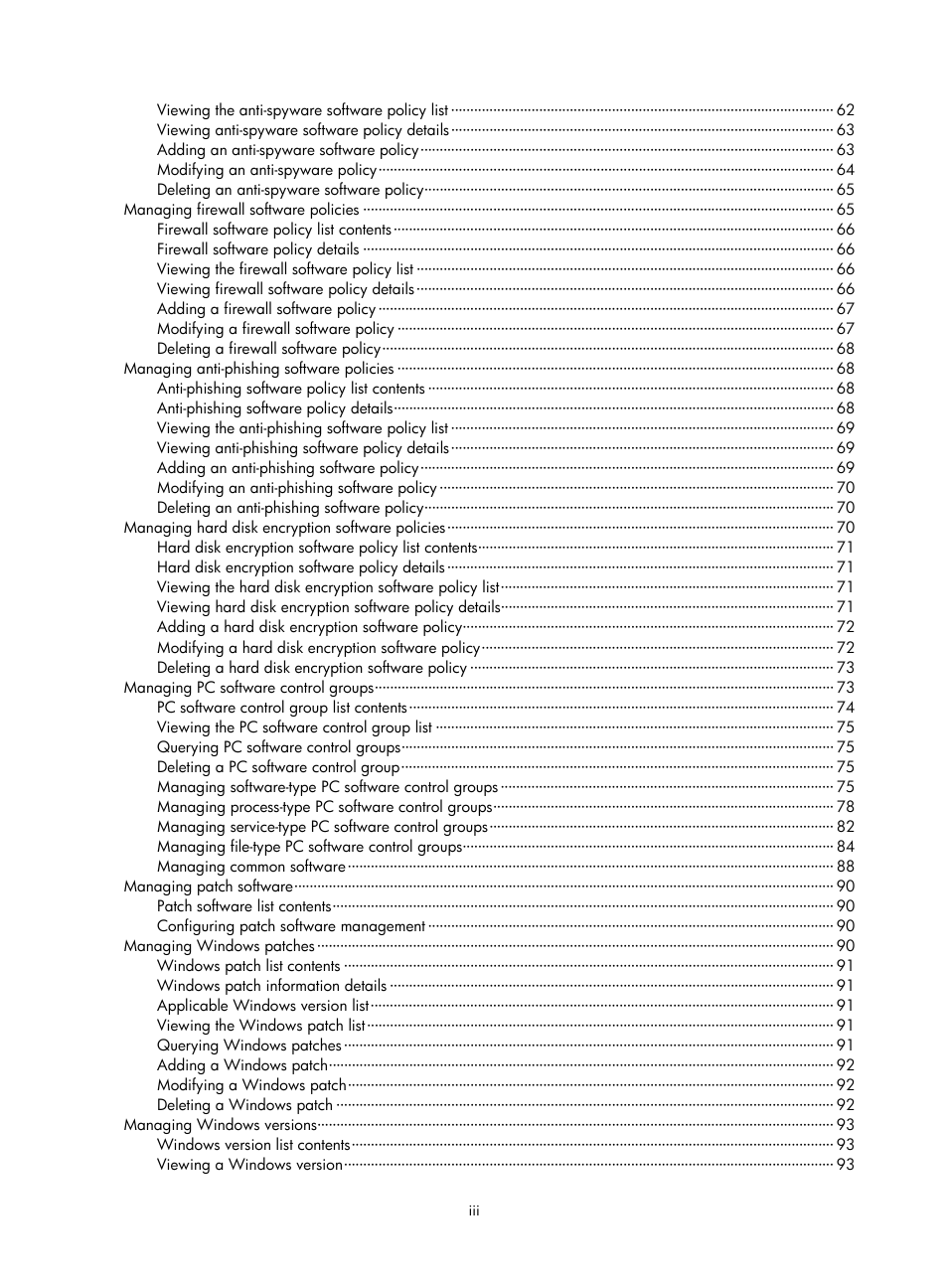 H3C Technologies H3C Intelligent Management Center User Manual | Page 9 / 327