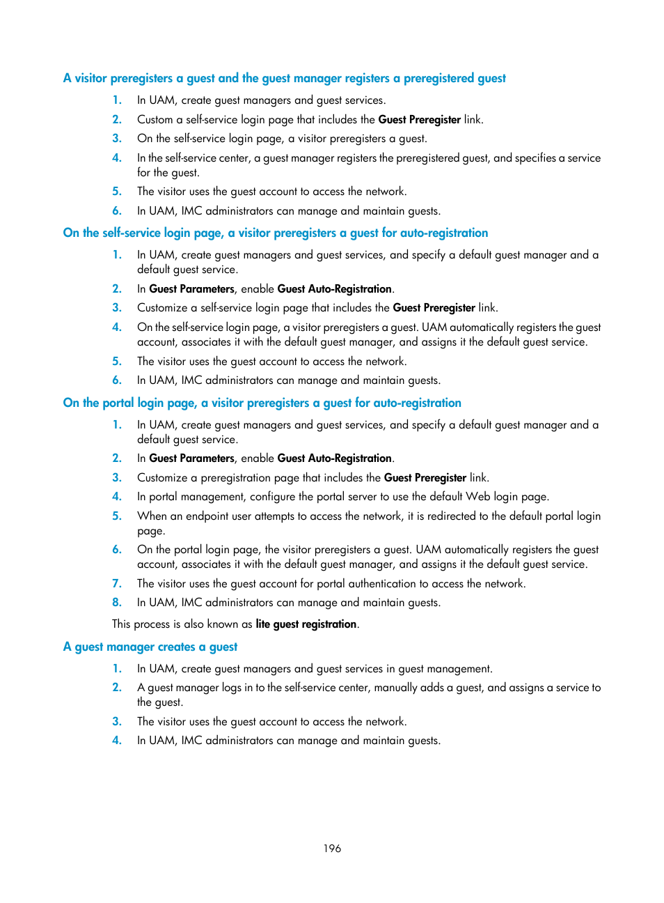 A guest manager creates a guest | H3C Technologies H3C Intelligent Management Center User Manual | Page 214 / 641