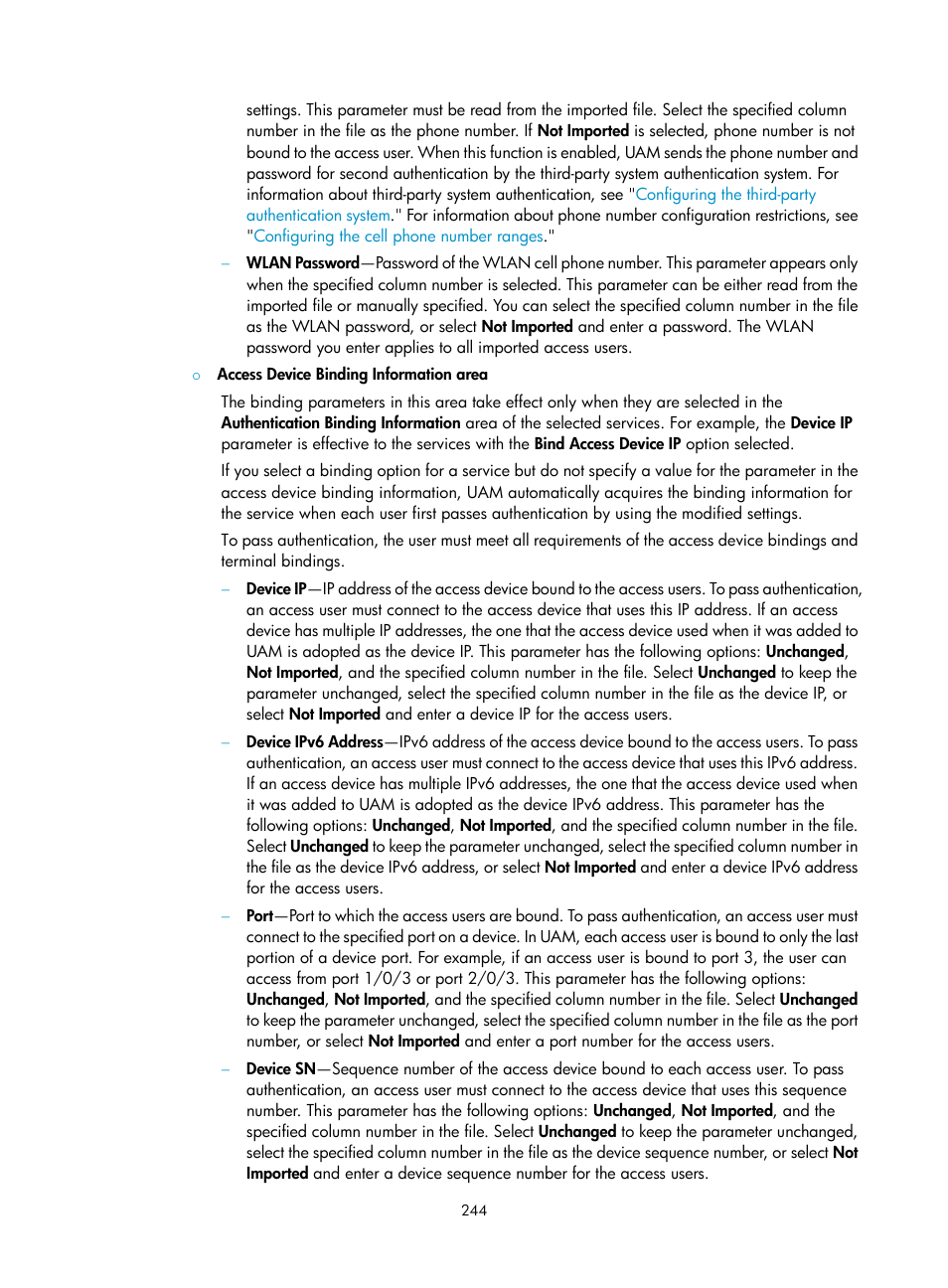 H3C Technologies H3C Intelligent Management Center User Manual | Page 262 / 641