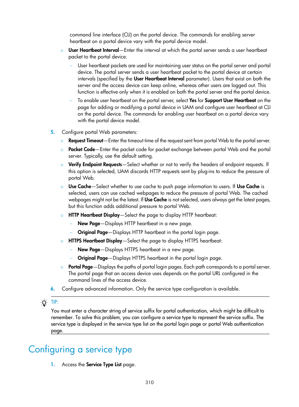 Configuring a service type | H3C Technologies H3C Intelligent Management Center User Manual | Page 328 / 641