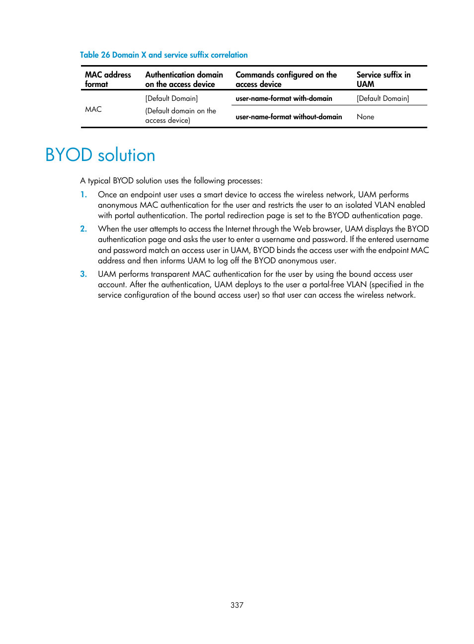 Byod solution | H3C Technologies H3C Intelligent Management Center User Manual | Page 355 / 641