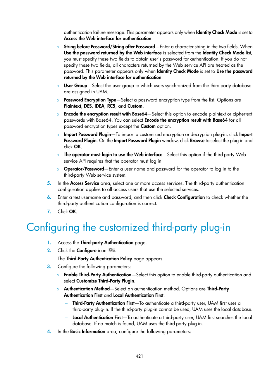 Configuring the customized third-party plug-in | H3C Technologies H3C Intelligent Management Center User Manual | Page 439 / 641