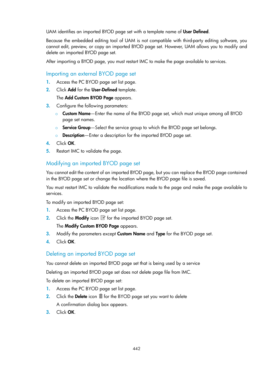 H3C Technologies H3C Intelligent Management Center User Manual | Page 460 / 641