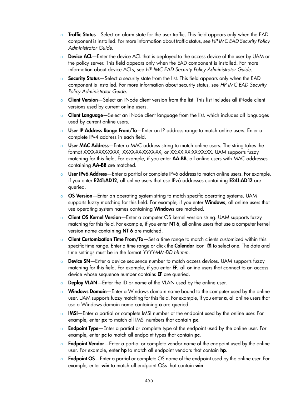H3C Technologies H3C Intelligent Management Center User Manual | Page 473 / 641