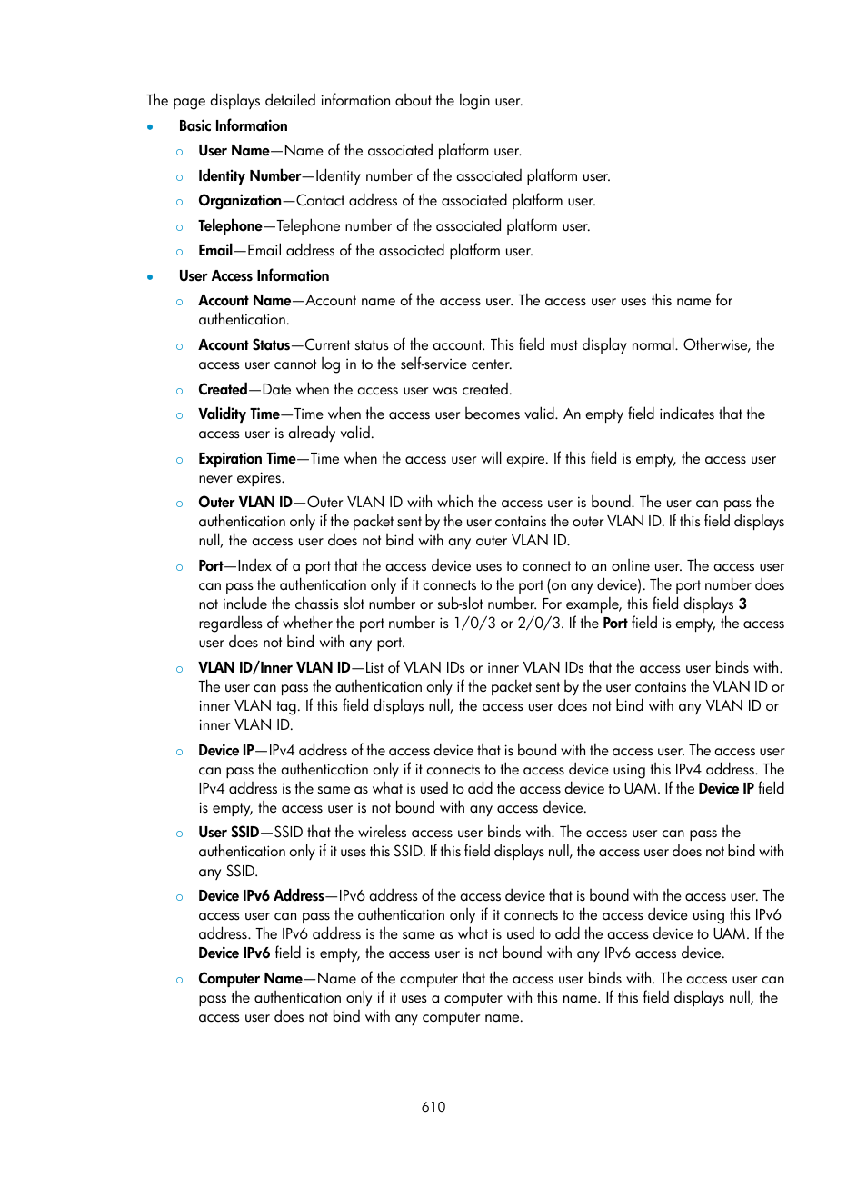 H3C Technologies H3C Intelligent Management Center User Manual | Page 628 / 641