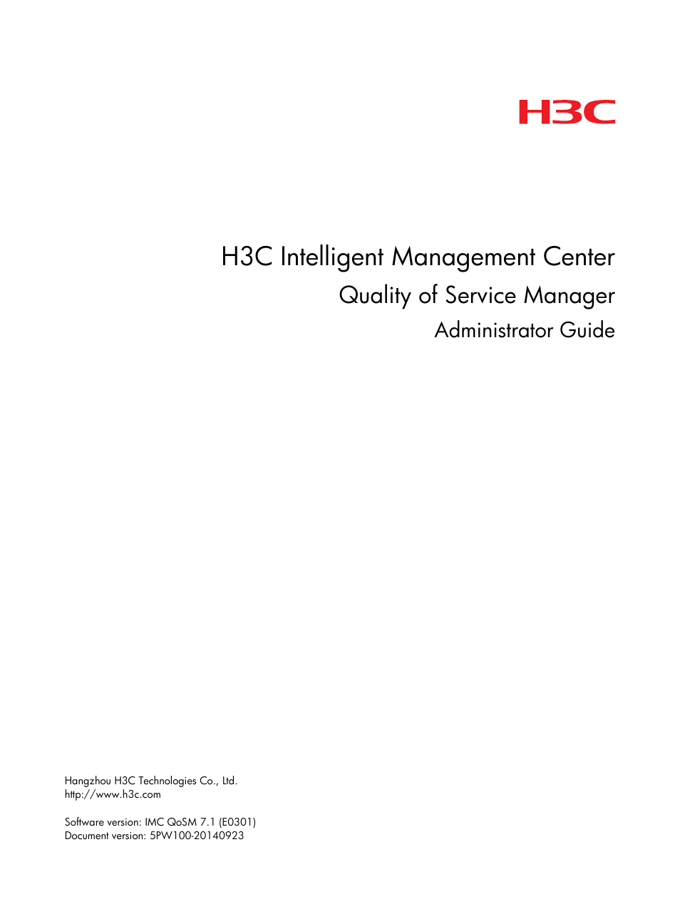 H3C Technologies H3C Intelligent Management Center User Manual | 129 pages