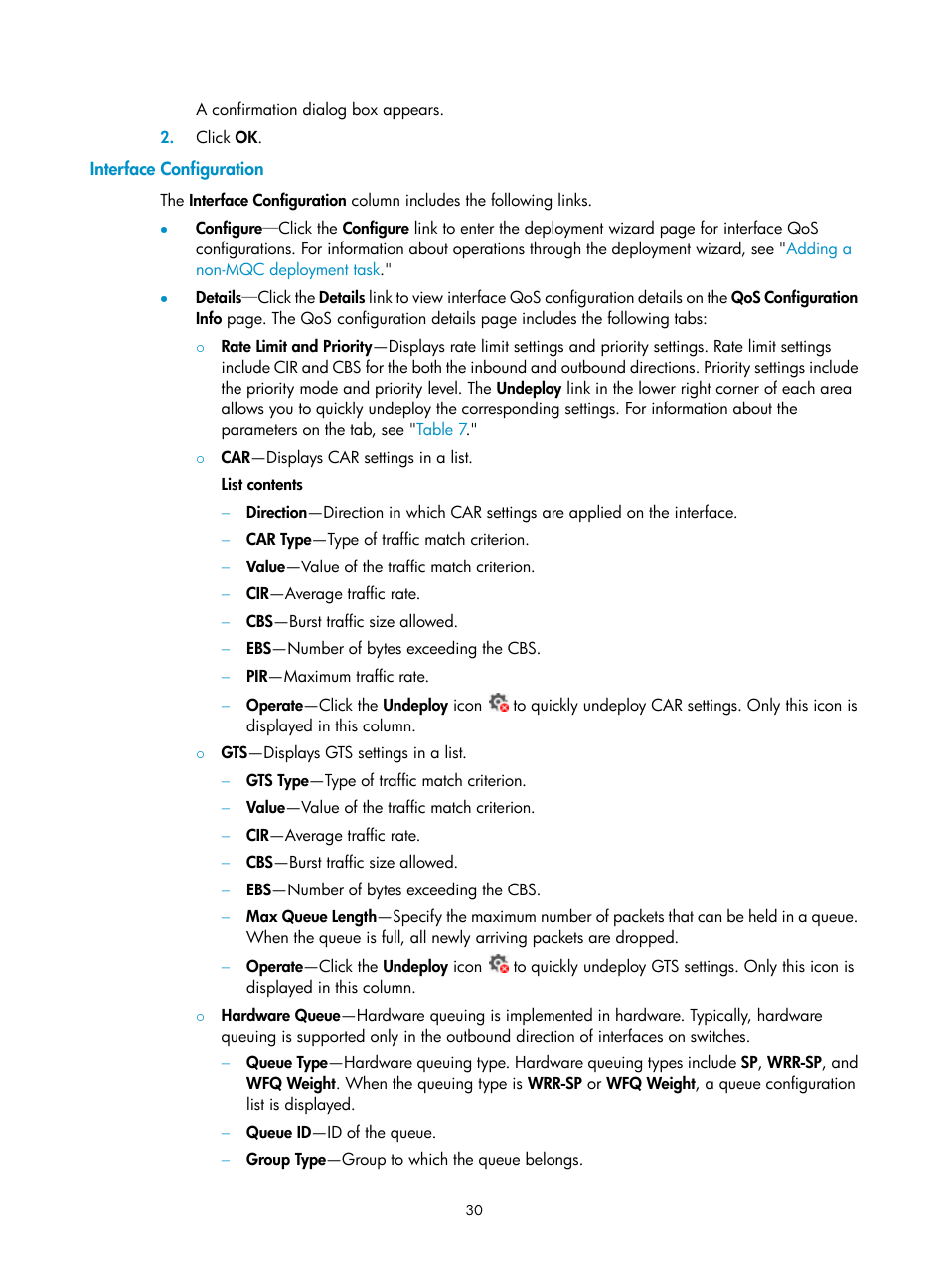 Interface configuration | H3C Technologies H3C Intelligent Management Center User Manual | Page 38 / 129