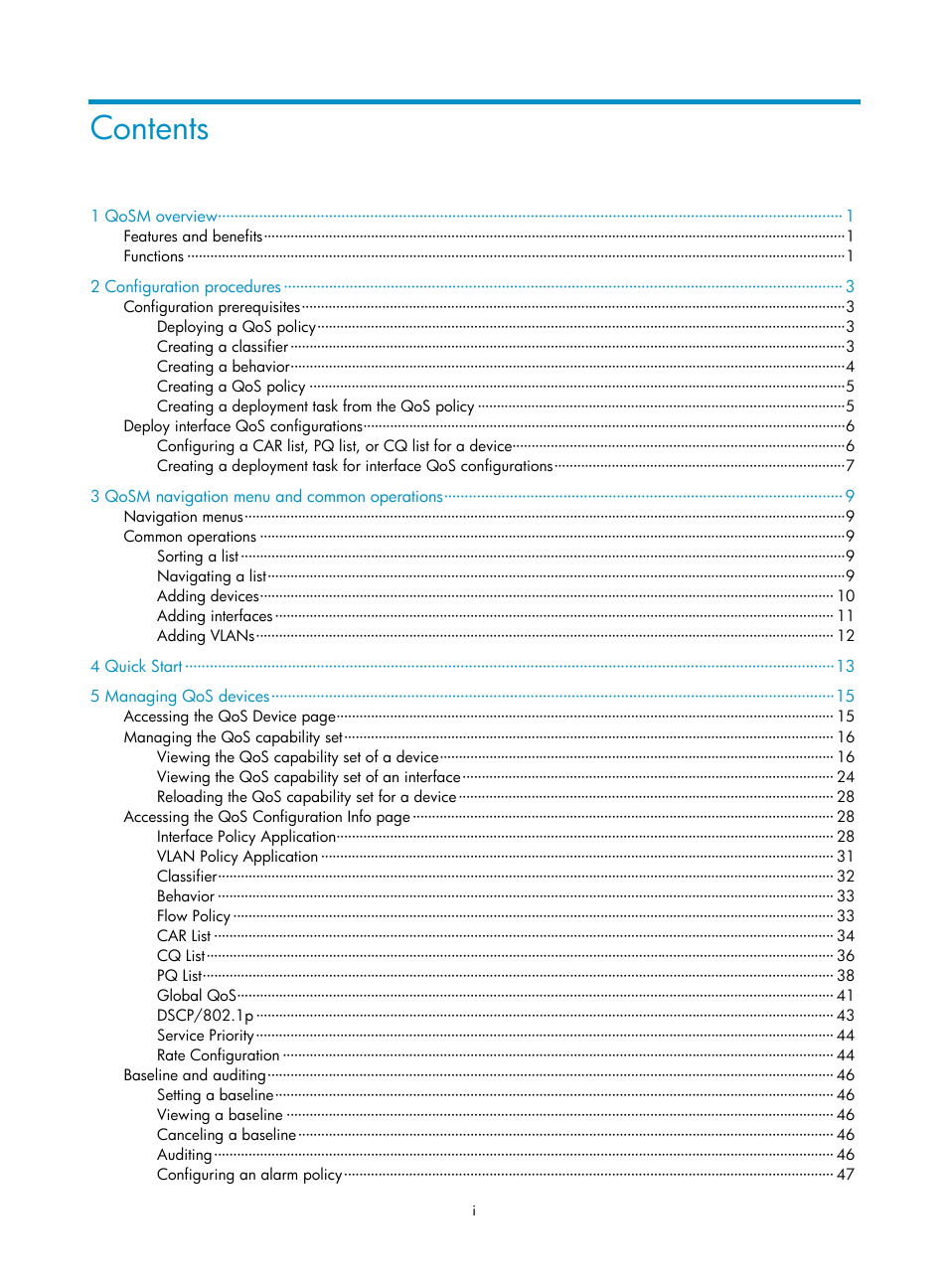 H3C Technologies H3C Intelligent Management Center User Manual | Page 6 / 129