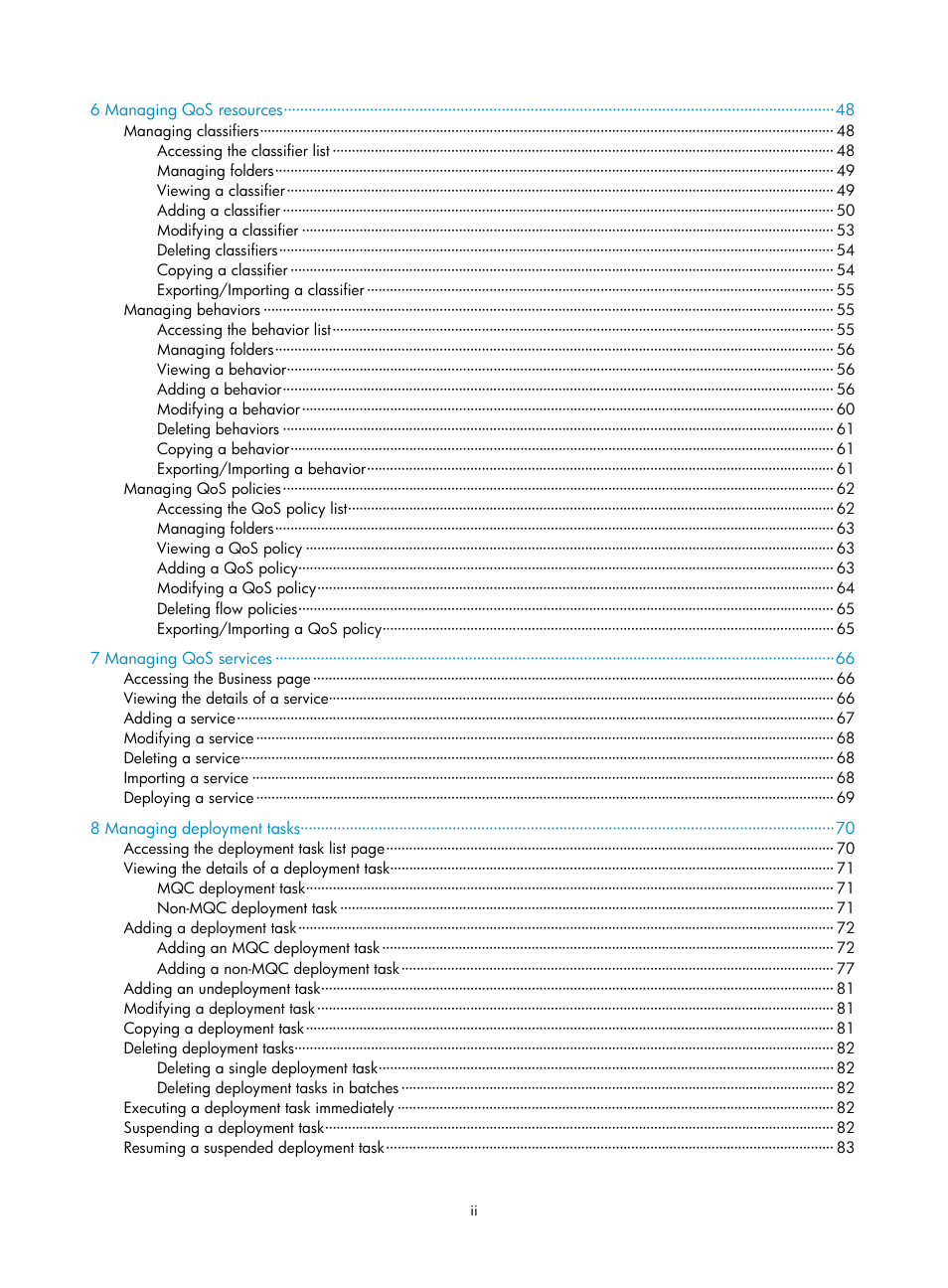 H3C Technologies H3C Intelligent Management Center User Manual | Page 7 / 129