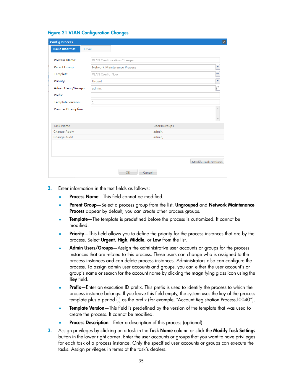 Dialog box appears, as shown in, Figure 21 | H3C Technologies H3C Intelligent Management Center User Manual | Page 43 / 105