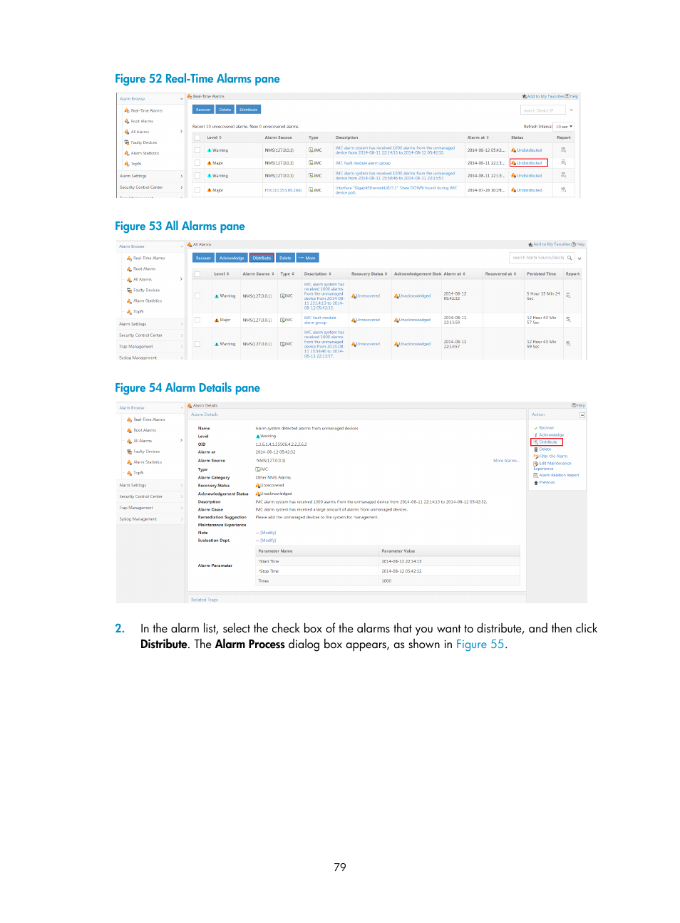 Figure 52, Figure 53, Figure 54 | H3C Technologies H3C Intelligent Management Center User Manual | Page 87 / 105