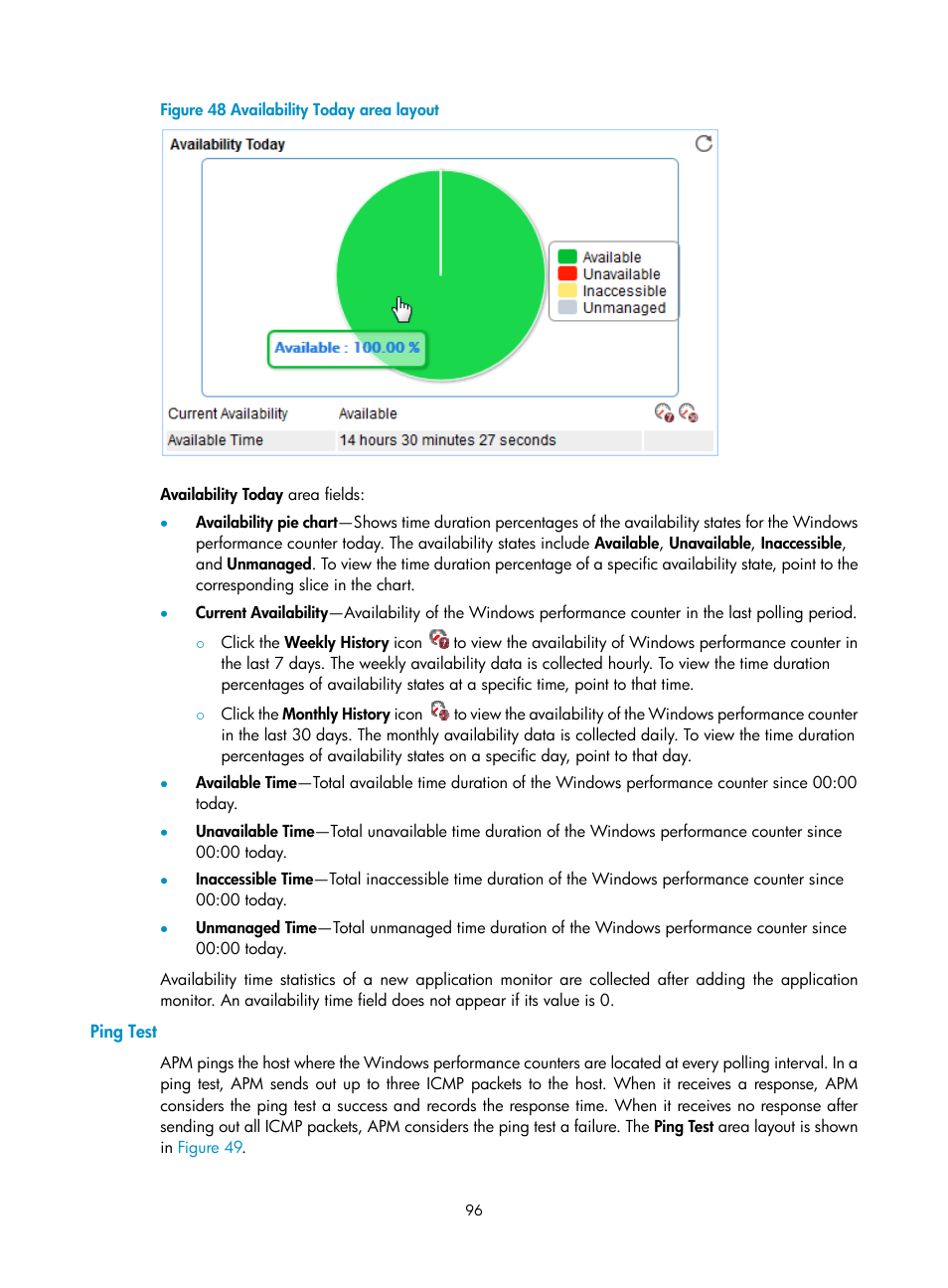 Ping test, N in, Figure 48 | H3C Technologies H3C Intelligent Management Center User Manual | Page 110 / 740