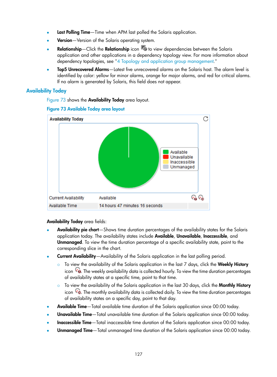 Availability today | H3C Technologies H3C Intelligent Management Center User Manual | Page 141 / 740