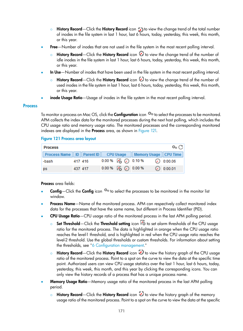 Process | H3C Technologies H3C Intelligent Management Center User Manual | Page 185 / 740