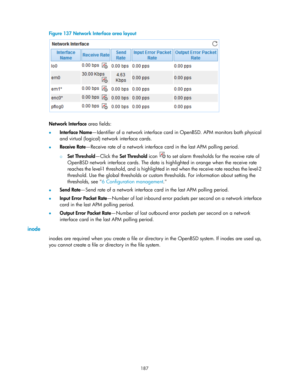 Inode | H3C Technologies H3C Intelligent Management Center User Manual | Page 201 / 740