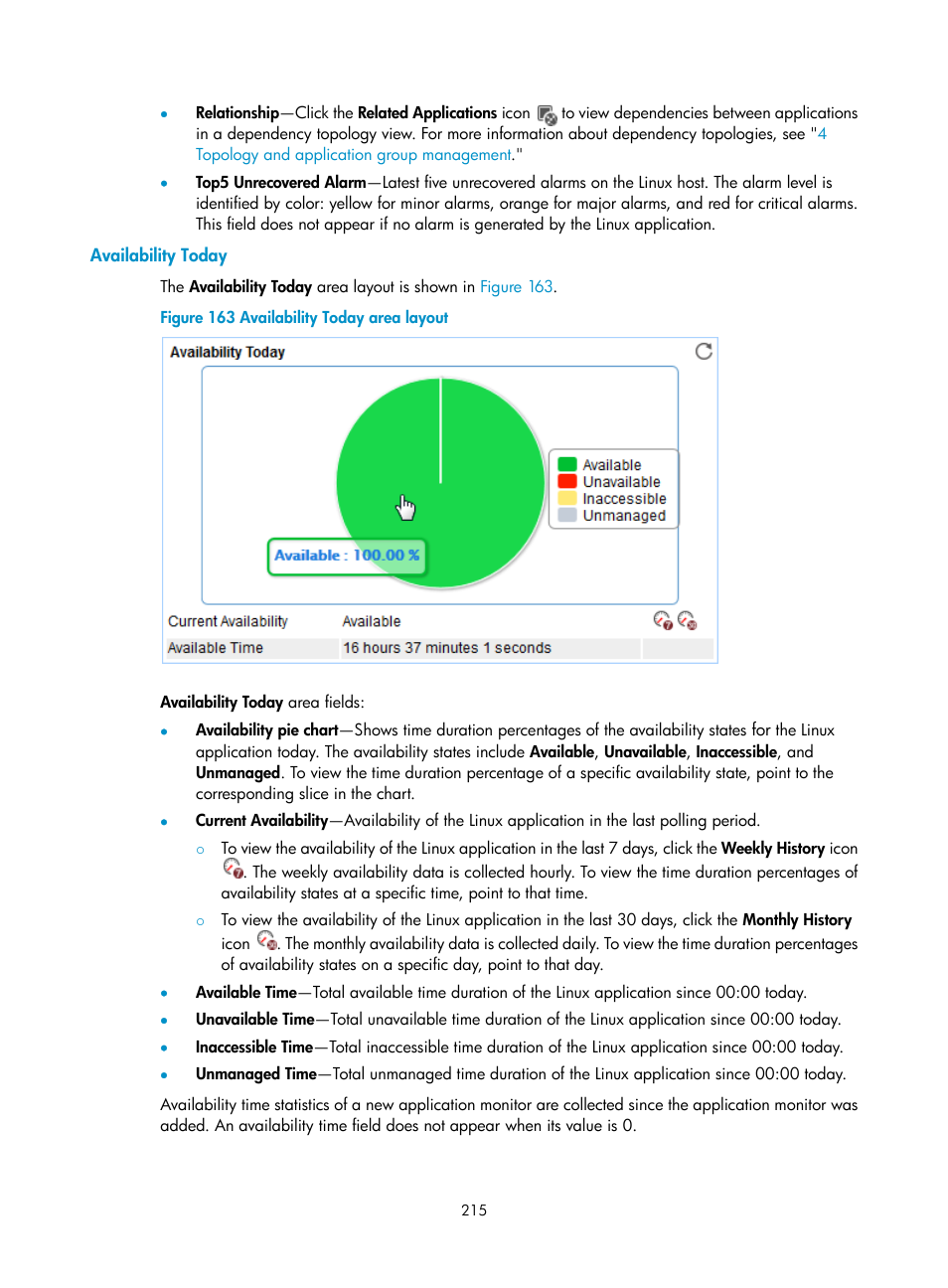 Availability today | H3C Technologies H3C Intelligent Management Center User Manual | Page 229 / 740