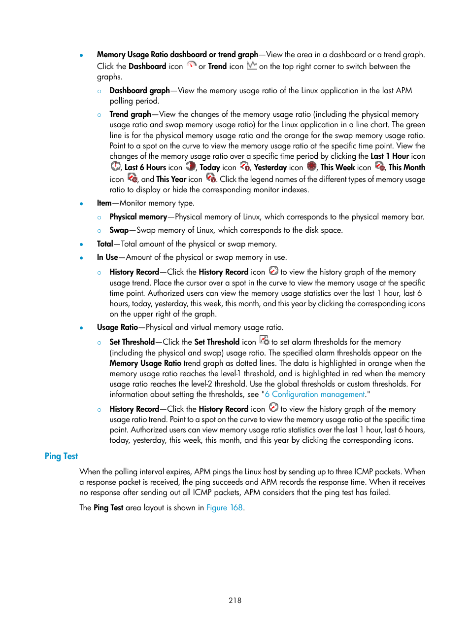 Ping test | H3C Technologies H3C Intelligent Management Center User Manual | Page 232 / 740