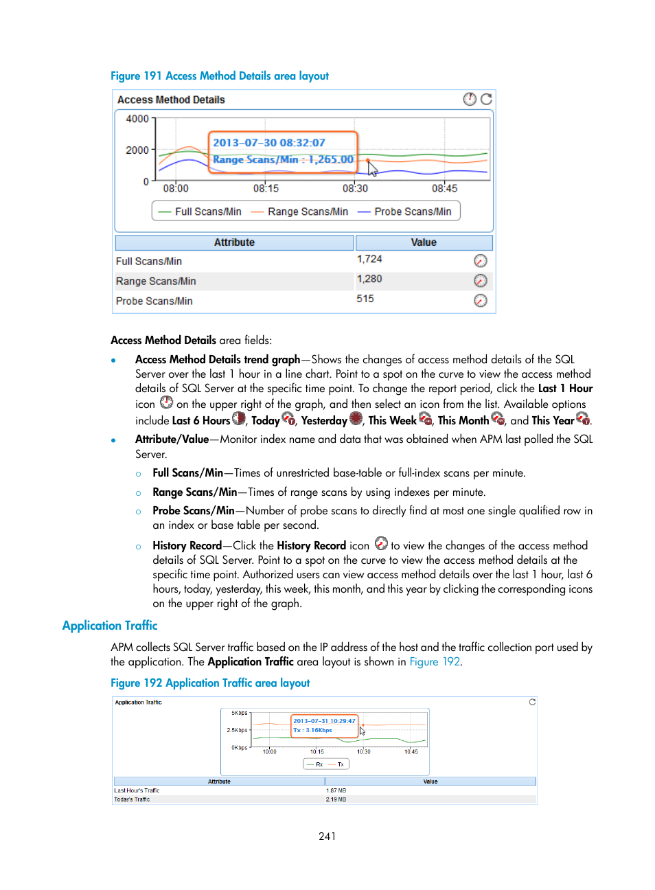 Application traffic | H3C Technologies H3C Intelligent Management Center User Manual | Page 255 / 740