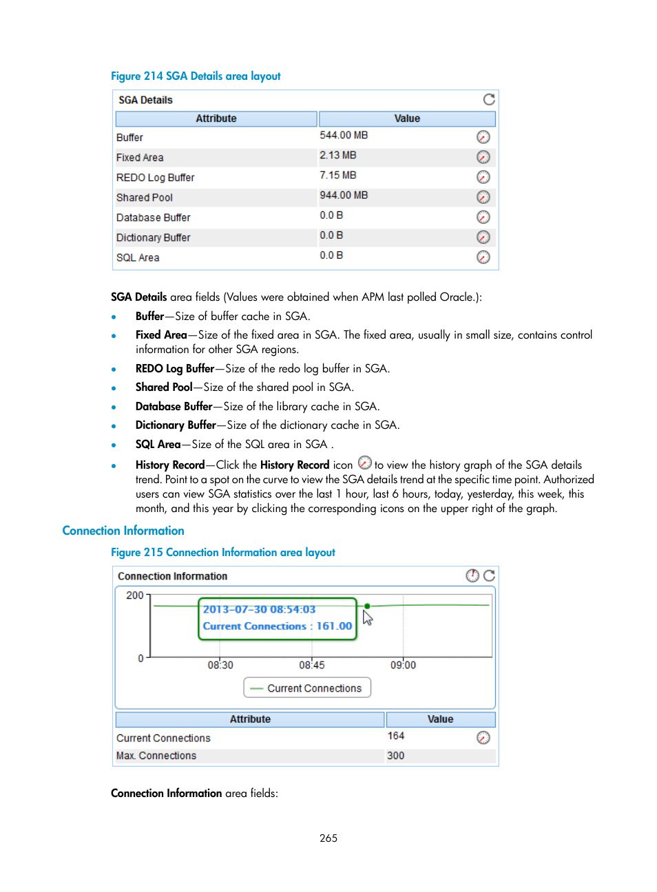 Connection information, N in, Figure 214 | H3C Technologies H3C Intelligent Management Center User Manual | Page 279 / 740