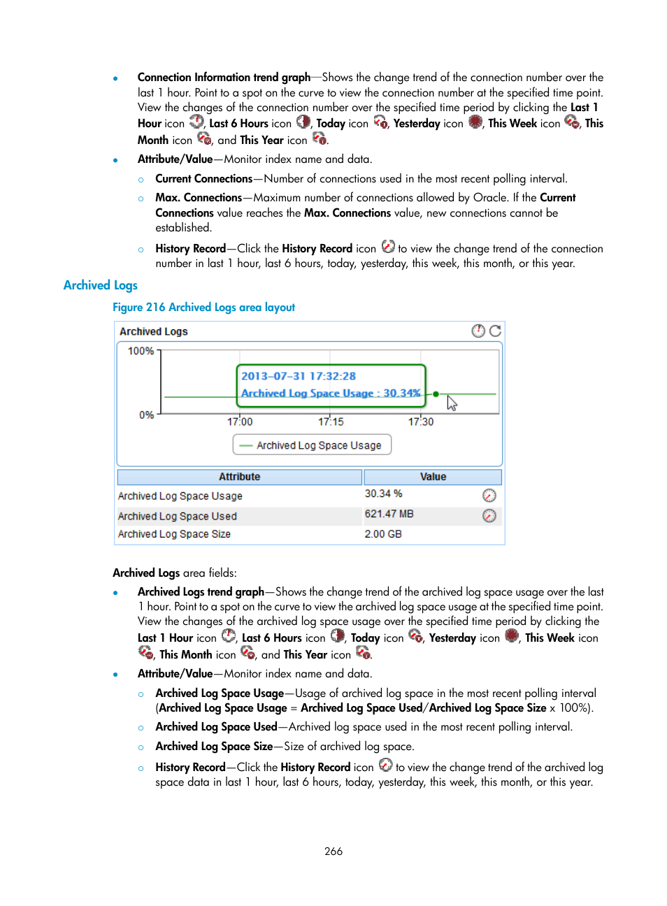 Archived logs | H3C Technologies H3C Intelligent Management Center User Manual | Page 280 / 740