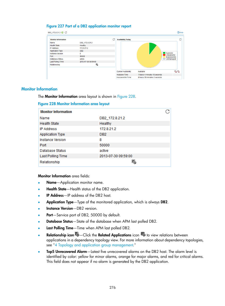 Monitor information, Appears, as shown in, Figure 227 | For information abou | H3C Technologies H3C Intelligent Management Center User Manual | Page 290 / 740