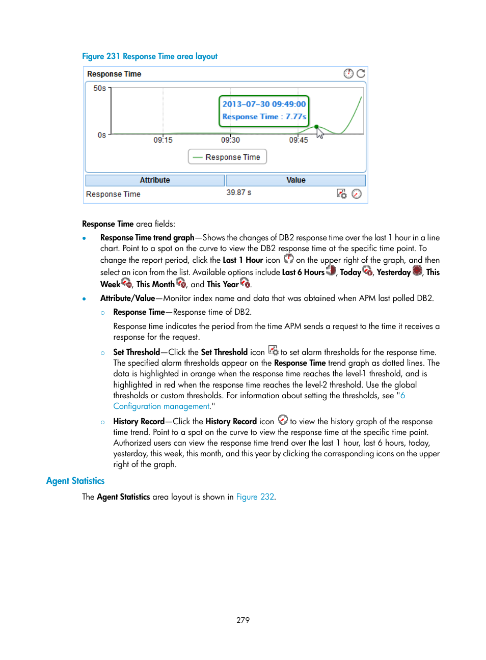 Agent statistics | H3C Technologies H3C Intelligent Management Center User Manual | Page 293 / 740