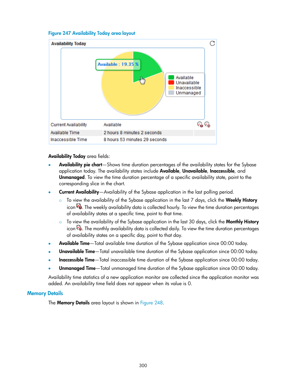 Memory details, N in, Figure 247 | H3C Technologies H3C Intelligent Management Center User Manual | Page 314 / 740