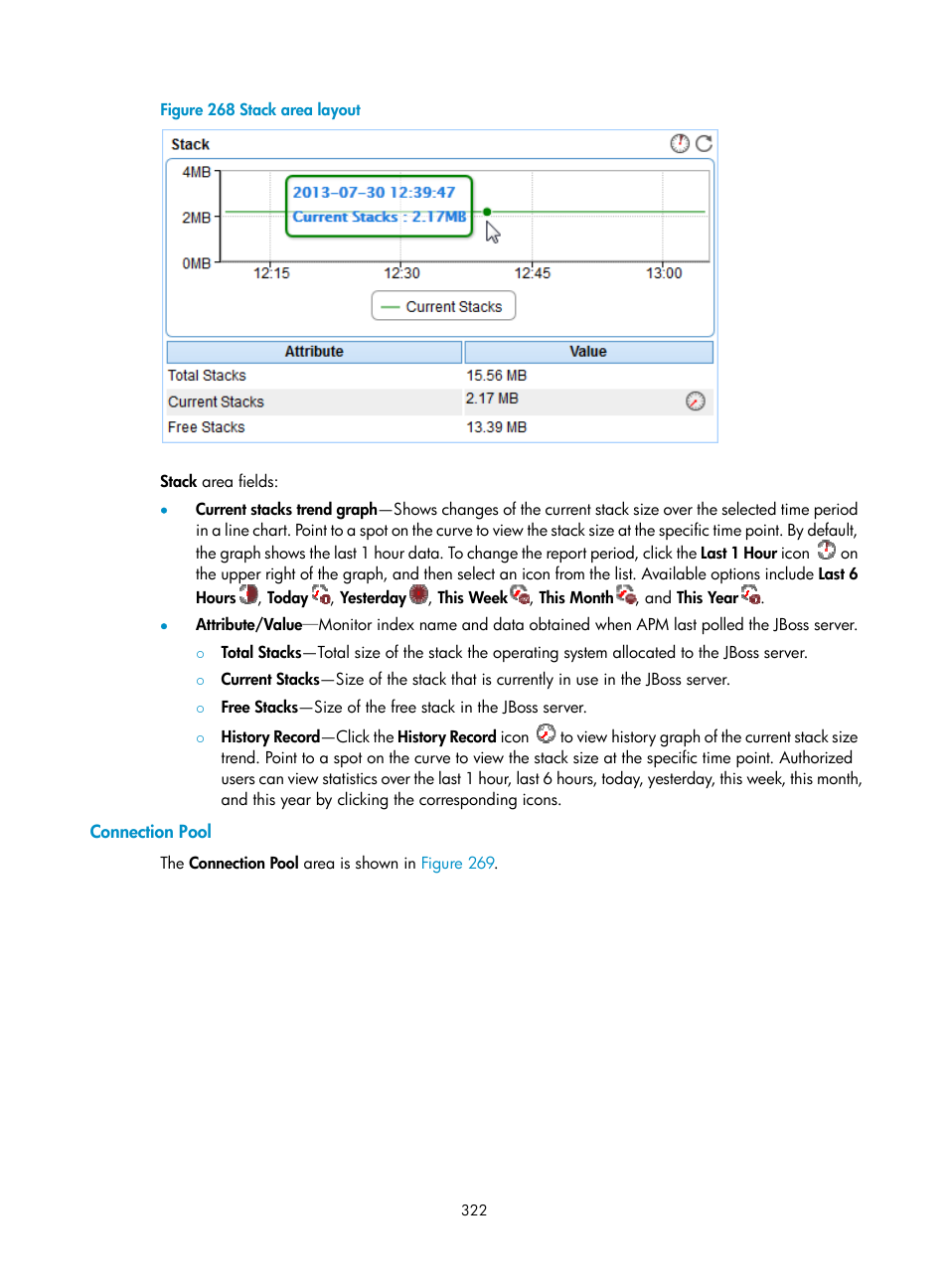 Connection pool, Figure 268 | H3C Technologies H3C Intelligent Management Center User Manual | Page 336 / 740