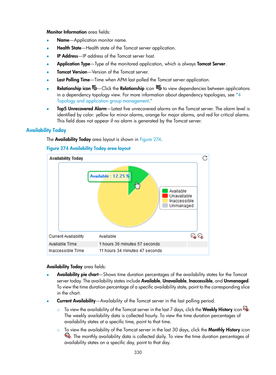 Availability today | H3C Technologies H3C Intelligent Management Center User Manual | Page 344 / 740