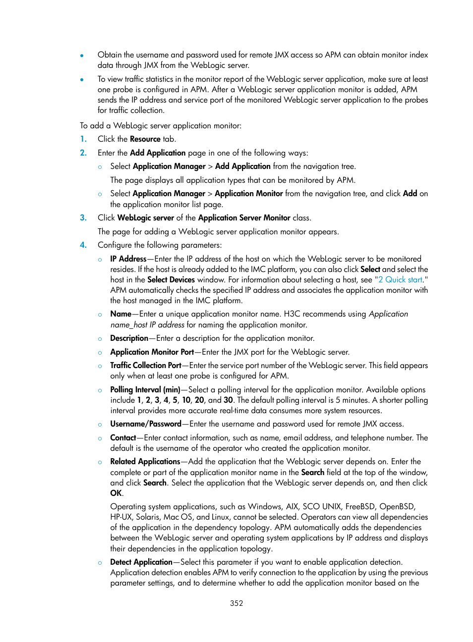 H3C Technologies H3C Intelligent Management Center User Manual | Page 366 / 740