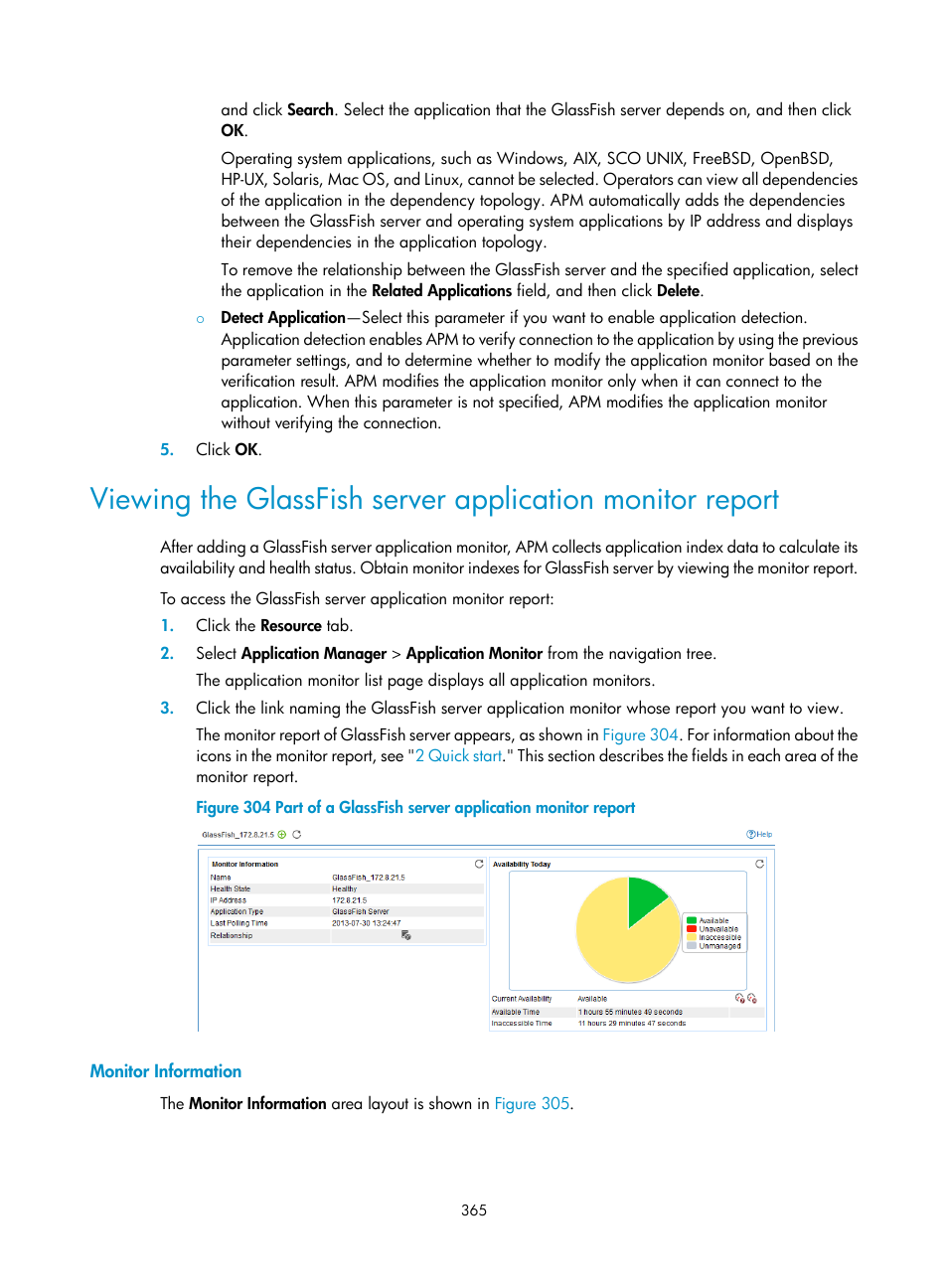 Monitor information | H3C Technologies H3C Intelligent Management Center User Manual | Page 379 / 740